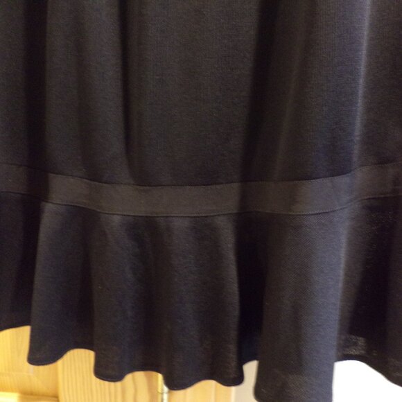 MISOOK  ~ Black with Ribbon Accents at Tulip Hemline ~ Petite XL - Picture 5 of 12